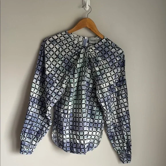 Rachel Comey Soon Top Black & Blue  8 - Picture 3 of 16